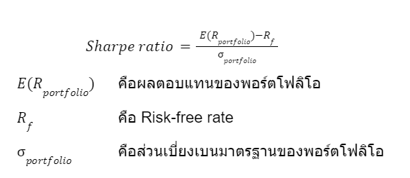 Sharpe Ratio คืออะไร