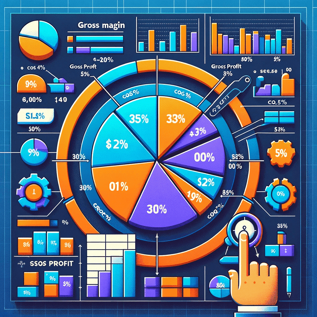 ตัวอย่างภาพนี้แสดงการแสดงภาพ Gross Margin