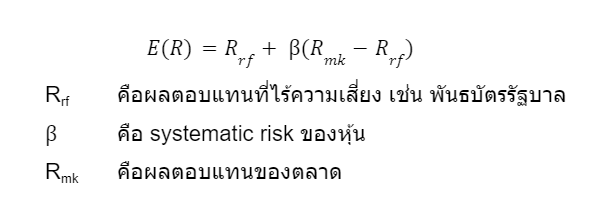 สมการ CAPM