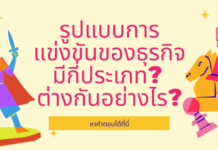 รูปแบบการแข่งขันของธุรกิจมีกี่ประเภท? ต่างกันอย่างไร?