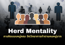 Herd Mentality จิตวิทยาการทำตามคนหมู่มาก